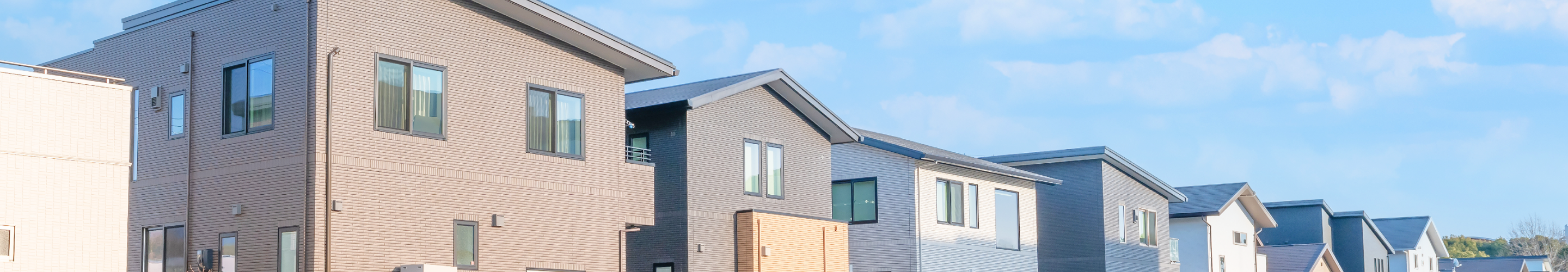 家が並んでいる画像